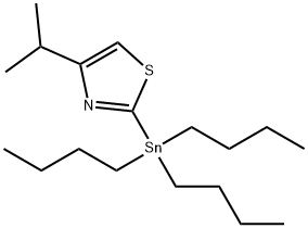 4-(异丙基)-2-(三丁基锡基)噻唑 结构式