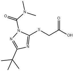 唑蚜威( 自由酸), 10ΜG /ΜL于水 结构式