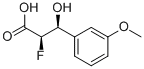 Benzenepropanoic acid, alpha-fluoro-beta-hydroxy-3-methoxy-, (R*,S*)- (9CI) 结构式