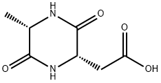 2-Piperazineaceticacid,5-methyl-3,6-dioxo-,(2S,5S)-(9CI) 结构式