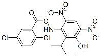 3-amino-2,5-dichloro-benzoic acid, 2-butan-2-yl-4,6-dinitro-phenol 结构式