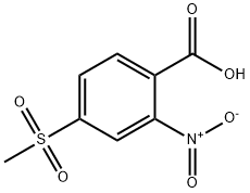 2-硝基-4-甲砜基苯甲酸 结构式