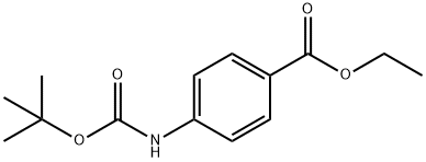 4-((叔丁氧羰基)氨基)苯甲酸乙酯 结构式