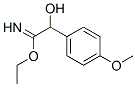Benzeneethanimidic  acid,  -alpha--hydroxy-4-methoxy-,  ethyl  ester  (9CI) 结构式