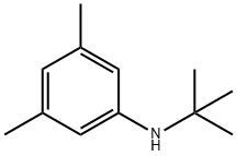 N-叔丁基-3,5-二甲基苯胺 结构式