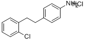 BENZENAMINE, 4-[2-(2-CHLOROPHENYL)ETHYL]-HYDROCHLORIDE (1:1) 结构式