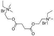 乙基-[2-[4-[2-(乙基-二甲基铵基)乙氧基]-4-氧代丁酰基]氧乙基]-二甲基铵二溴化物 结构式