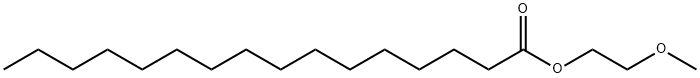 2-甲氧基乙基十六烷酸酯 结构式