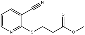 2-(2-CARBOMETHOXYETHYLTHIO)-3-CYANOPYRIDINE 结构式