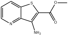 3-氨基噻吩[3,2-B]吡啶-2-甲酸甲酯 结构式
