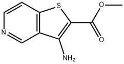 3-氨基噻吩并[3,2-C]吡啶-2-羧酸甲酯 结构式