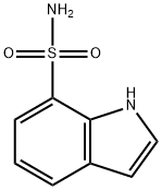 1H-吲哚-7-磺酰胺 结构式