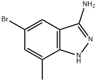 5-溴-7-甲基-1H-吲唑-3-胺 结构式
