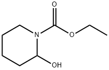 1-Piperidinecarboxylic  acid,  2-hydroxy-,  ethyl  ester 结构式