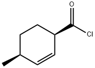 2-Cyclohexene-1-carbonyl chloride, 4-methyl-, cis- (9CI) 结构式