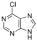 6-氯-7H-嘌呤 结构式