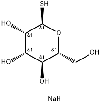 1-硫代-ALPHA-D-吡喃甘露糖单钠盐 结构式