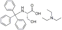三苯甲基-L-丝氨酸三乙胺复合物(1:1) 结构式
