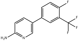 5-(4-氟-3-(三氟甲基)苯基)吡啶-2-胺 结构式