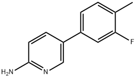 5-(3-Fluoro-4-Methylphenyl)pyridin-2-aMine 结构式