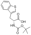 N-叔丁氧羰基-D-3-苯并噻吩丙氨酸 结构式