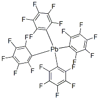 Tetrakis(pentafluorophenyl)plumbane 结构式