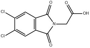 5,6-二氯-1,3-二氢-1,3-二氧-2H-异吲哚-2-乙酸 结构式