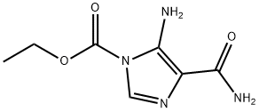 1H-Imidazole-1-carboxylicacid,5-amino-4-(aminocarbonyl)-,ethylester(9CI) 结构式