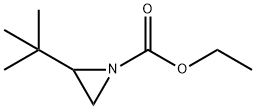 1-Aziridinecarboxylic  acid,  2-(1,1-dimethylethyl)-,  ethyl  ester 结构式