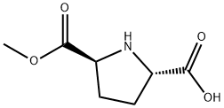 2,5-Pyrrolidinedicarboxylicacid,monomethylester,(2S-trans)-(9CI) 结构式