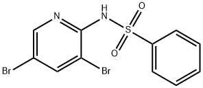 BenzenesulfonaMide, N-(3,5-dibroMo-2-pyridinyl)- 结构式