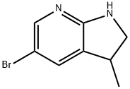 1H-Pyrrolo[2,3-b]pyridine, 5-broMo-2,3-dihydro-3-Methyl- 结构式