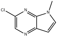 5H-Pyrrolo[2,3-b]pyrazine, 3-chloro-5-Methyl- 结构式