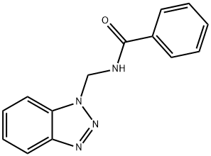 N-(1H-苯并三唑-1-基甲基)苯酰胺 结构式