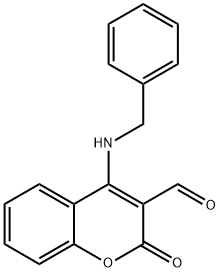 4-(BENZYLAMINO)-2-OXO-2H-CHROMENE-3-CARBALDEHYDE 结构式