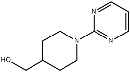 1-(2-PYRIMIDINYL)PIPERIDINE-4-METHANOL 结构式