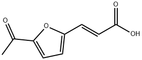 (E)-3-(5-乙酰基呋喃-2-基)丙烯酸 结构式