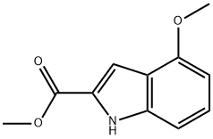 4-甲氧吲哚-2-羧酸甲脂 结构式