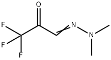 Propanal,  3,3,3-trifluoro-2-oxo-,  1-(dimethylhydrazone)  (9CI) 结构式