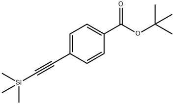 tert-butyl 4-(2-(trimethylsilyl)ethynyl)benzoate 结构式