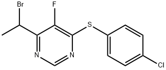 4-(1-broMoethyl)-6-(4-chlorophenylthio)-5-fluoropyriMidine