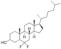 6,6-difluorocholestanol 结构式