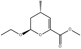2H-Pyran-6-carboxylicacid,2-ethoxy-3,4-dihydro-4-methyl-,methylester,trans-(9CI) 结构式