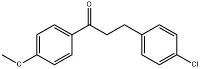 3-(4-氯苯基)-1-(4-甲氧基苯基)丙-1-酮 结构式