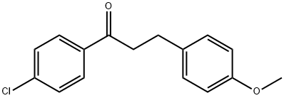 4'-CHLORO-3-(4-METHOXYPHENYL)PROPIOPHENONE 结构式