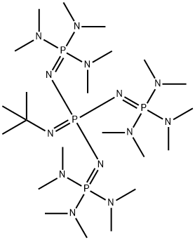 1-叔丁基-4,4,4-三(二甲氨基)-2,2-二[三(二甲氨基)-正膦亚基氨基]-2Λ5,4Λ5-连二(磷氮基化合物) 结构式