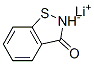 1,2-Benzisothiazol-3(2H)-one, lithium salt 结构式