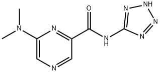 6-(dimethylamino)-N-(1H-tetrazol-5-yl)-2-pyrazinecarboxamide 结构式