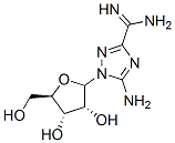 5-amino-1-ribofuranosyl-1,2,4-triazole-3-carboxamidine 结构式