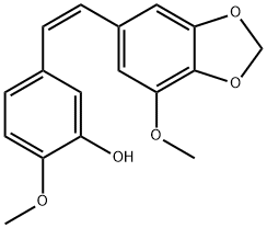 (Z)-2-Methoxy-5-(2-(7-Methoxy-Benzo[D][1,3]Dioxol-5-Yl)Vinyl)Phenol 结构式